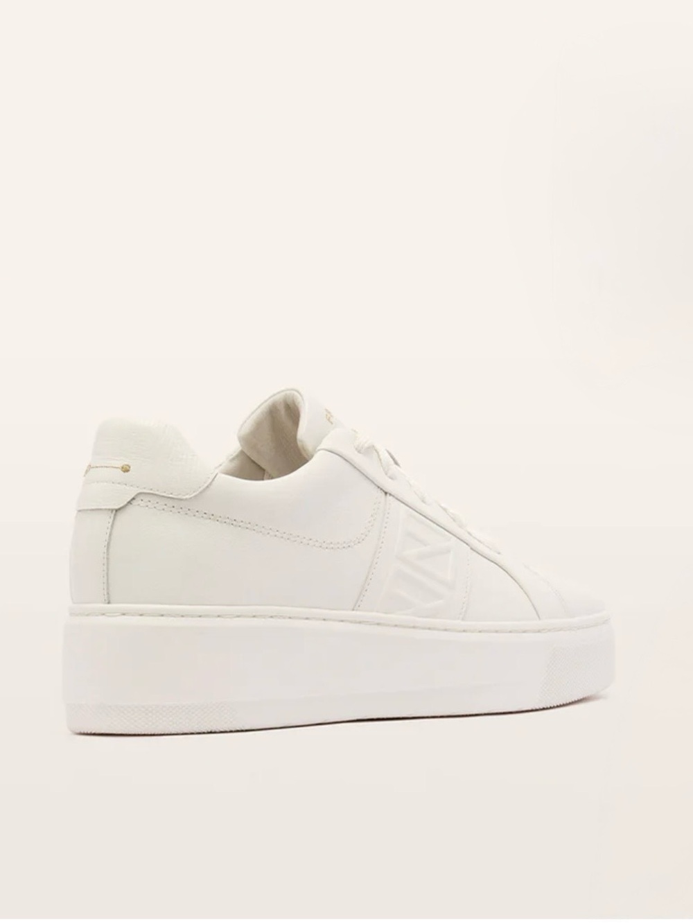 Women’s White Platform Sneakers – Clean Casual Style